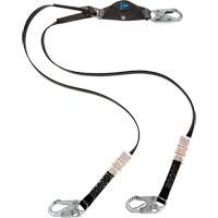 Anti-Corrosion Energy Absorbing Lanyard, 6', Snap Hook Center, Snap Hook Leg Ends, Polyester Seagulf Marine Industries Inc.