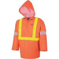 R85 Element FR FR 3-Piece Safety Rain Suit, Small, High Visibility Orange Seagulf Marine Industries Inc.