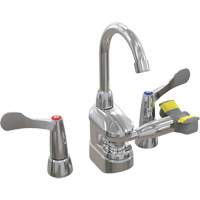 Swing-Activated Faucet/Eyewash with Wristblade Faucet Valves, Sink Mount Installation Seagulf Marine Industries Inc.