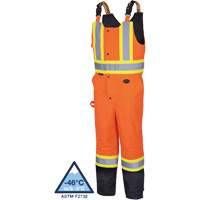 5040BB Salopettes matelass&eacute;es imperm&eacute;ables, Polyester, T-petit, Noir/Orange haute visibilit&eacute; Seagulf Marine Industries Inc.