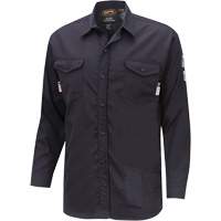 7742 FR-Tech&reg; Flame-Resistant Safety Shirt, Small, Navy Blue Seagulf Marine Industries Inc.