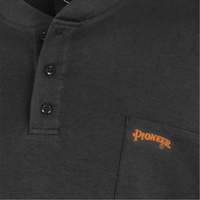 332 FR Interlock Henley Shirt, Small, Black Seagulf Marine Industries Inc.