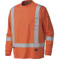 339SFA Flame-Resistant Long-Sleeved Safety Shirt, Small, High Visibility Orange Seagulf Marine Industries Inc.
