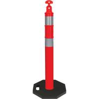 Ensemble de poteau d&eacute;lin&eacute;ateur haute visibilit&eacute;, 42" h, Orange Seagulf Marine Industries Inc.