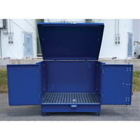 Ultra-Hard Top S4 Steel Spill Pallet, 61" L x 54.4" W x 52" H, 4700 lbs. Load Capacity Seagulf Marine Industries Inc.
