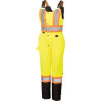 5041BBW Combinaison de s&eacute;curit&eacute; imperm&eacute;able haute visibilit&eacute; pour femmes, Polyester, T-petit, Noir/Jaune lime haute visibilit&eacute; Seagulf Marine Industries Inc.