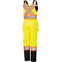 5041BBW Combinaison de s&eacute;curit&eacute; imperm&eacute;able haute visibilit&eacute; pour femmes, Polyester, T-petit, Noir/Jaune lime haute visibilit&eacute; Seagulf Marine Industries Inc.