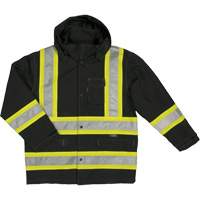 Manteau de s&eacute;curit&eacute; imperm&eacute;able en tissu ind&eacute;chirable Ripstop, Polyester, T-petit, Noir Seagulf Marine Industries Inc.
