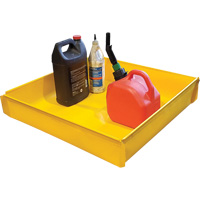 Plateau utilitaire flexible, 12" lo x 12" la x Cap. de d&eacute;versement 2 gal. US Seagulf Marine Industries Inc.