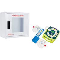 Ensemble armoire murale et d&eacute;fibrillateur AED Plus, Semi-automatique, Anglais, Classe 4 Seagulf Marine Industries Inc.