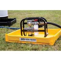 Berme de confinement compacte Mini-Berm en PVC jaune, Capacit&eacute; 22 gal. US, 3' la x 3' lo x 4" h Seagulf Marine Industries Inc.