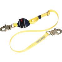 Adjustable Web Shock-Absorbing Lanyard, 6', Snap Hook Center, Snap Hook Leg Ends, Polyester Seagulf Marine Industries Inc.