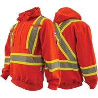 Atlas Guardian&reg; FR/AR Quarter-Zip Hoodies, Men's, X-Small, High Visibility Orange, 18 cal/cm² Seagulf Marine Industries Inc.