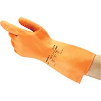Gants ALPHATEC 87-320, Taille 10, 11,8" lo, Latex de caoutchouc, Doublure en Ouat&eacute;e, 18 mils Seagulf Marine Industries Inc.