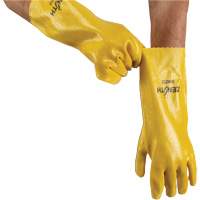 Gants &agrave; fini rugueux et r&eacute;sistants aux produits chimiques, Taille 9, 14" lo, PVC, Doublure en Interlock, 47-mil Seagulf Marine Industries Inc.