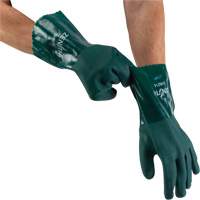 Gants verts &agrave; double enduit, 12" lo, PVC, Doublure en Jersey de coton, 70 mils Seagulf Marine Industries Inc.