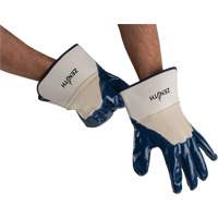 Gants &agrave; poignet de s&eacute;curit&eacute; de poids lourd, 11/2T-Grand, R&ecirc;vetement Nitrile, Enveloppe en Coton Seagulf Marine Industries Inc.