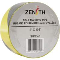 Ruban pour marquage d'all&eacute;es, 2" x 108', PVC, Noir et jaune Seagulf Marine Industries Inc.