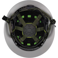 Casque Fibre Metal de style escalade avec bordure compl&egrave;te, R&eacute;pond aux normes CSA type 2, Suspension Rochet, Ventil&eacute; Seagulf Marine Industries Inc.