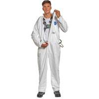 Harness-Compatible Disposable Coverall, Small, White, Tyvek&reg; 500 Seagulf Marine Industries Inc.