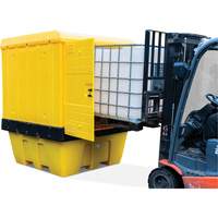 Hard Cover IBC Spill Pallet, 70" L x 70" W x 90" H, 1135 lbs. Load Capacity Seagulf Marine Industries Inc.