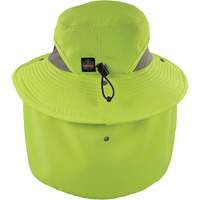 Chapeau de garde forestier 8934 Chill-Its avec prot&egrave;ge-nuque, petit/moyen, Lime haute visibilit&eacute; Seagulf Marine Industries Inc.