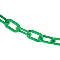Chaîne de barri&egrave;re en plastique, Vert, Maillon de 2", 100' de long Seagulf Marine Industries Inc.