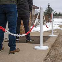 Chaîne de barri&egrave;re en plastique &agrave; deux couleurs, Vert/Blanc, Maillon de 2", 500' de long Seagulf Marine Industries Inc.