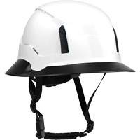 Bordure large compl&egrave;te &agrave; agrafe pour casque d'alpiniste RZRBack, blanc Seagulf Marine Industries Inc.
