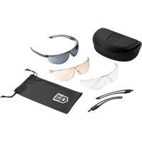 Ensemble de lunettes de s&eacute;curit&eacute; &agrave; protection balistique Gunfire 2.0, Lentille Transparent/Fum&eacute;e/Cuivre, Antibu&eacute;e/Anti-&eacute;gratignures, ANSI Z87+ Seagulf Marine Industries Inc.