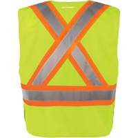 Gilet haute visibilit&eacute; &agrave; d&eacute;tachement rapide en 5 points, Orange haute visibilit&eacute;, Moyen/Petit, Polyester Seagulf Marine Industries Inc.