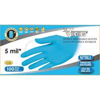 Gants jetables 34600, Petit, Nitrile, 5 mils, Sans poudre, Bleu Seagulf Marine Industries Inc.