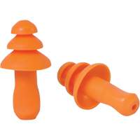 Bouchons d'oreilles r&eacute;utilisable &agrave; triple bride en TPR orange SEALTEC TipGrip, Sans cordon, Vrac - Boîte, 26 dB dB NRR, Taille unique Seagulf Marine Industries Inc.
