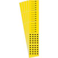 "PSI" Pipe Markers, Self-Adhesive, 2-1/4" H x 2-3/4" W, Black on Yellow Seagulf Marine Industries Inc.