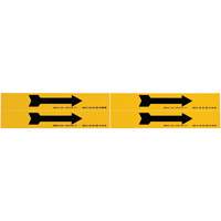 Arrow Pipe Marker, Self-Adhesive, 1-1/8" H x 7" W, Black on Yellow Seagulf Marine Industries Inc.