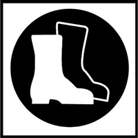 Right to Know Pictogram Labels -Boots, Vinyl, Sheet, 5/8" L x 3/4" W Seagulf Marine Industries Inc.