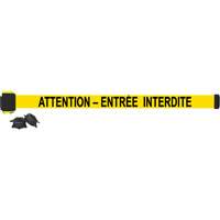 Barri&egrave;re &agrave; fixation murale, Plastique, Fixation magn&eacute;tique, 7', Ruban Noir et jaune Seagulf Marine Industries Inc.
