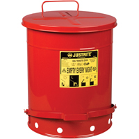 Contenants pour d&eacute;chets huileux, Homologu&eacute; FM/List&eacute; UL, 14 gal. US, Rouge Seagulf Marine Industries Inc.