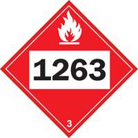 1263 Paint Flammable Liquid TDG Placard, Plastic Seagulf Marine Industries Inc.