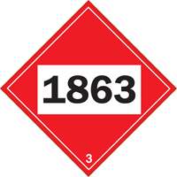 1863 Aviation Fuel Flammable Liquid TDG Placard, Plastic Seagulf Marine Industries Inc.