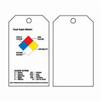 &eacute;tiquettes auto-plastifiantes du droit &agrave; l'information, Polyester, 3" la x 5-3/4" h, Anglais Seagulf Marine Industries Inc.