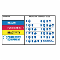 Protective Equipment Labels, Polyester, Sheet, 5" L x 3" W Seagulf Marine Industries Inc.