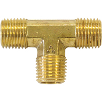 Male Pipe Tee, Brass, 1/8" Seagulf Marine Industries Inc.