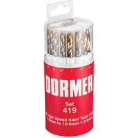 Jobber Drill Bit Set, 19 Pieces, High Speed Steel Seagulf Marine Industries Inc.