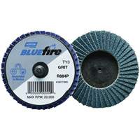 R884P BlueFire&reg; Mini Flap Disc, 3" x Type 27, P40 Grit, Zirconia Alumina Seagulf Marine Industries Inc.