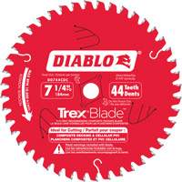 Lame de scie &agrave; d&eacute;couper Trex Blade, 7-1/4", 44 dents, Pour Plastique/Plastique Seagulf Marine Industries Inc.