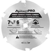 Lame de scie AvantiPro, 7-1/4", 6 dents, Pour B&eacute;ton de fibre Seagulf Marine Industries Inc.