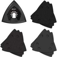 Patin de ponçage triangulaire pour outil oscillant et assortiment de papiers abrasifs One Fit Seagulf Marine Industries Inc.