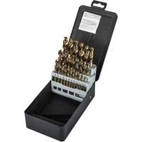 Jeu de forets robustes pour machine-outil, 29 morceaux, Acier rapide au cobalt Seagulf Marine Industries Inc.