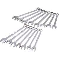 Mirror Chrome Wrench Set, Combination, 15 Pieces, Metric Seagulf Marine Industries Inc.